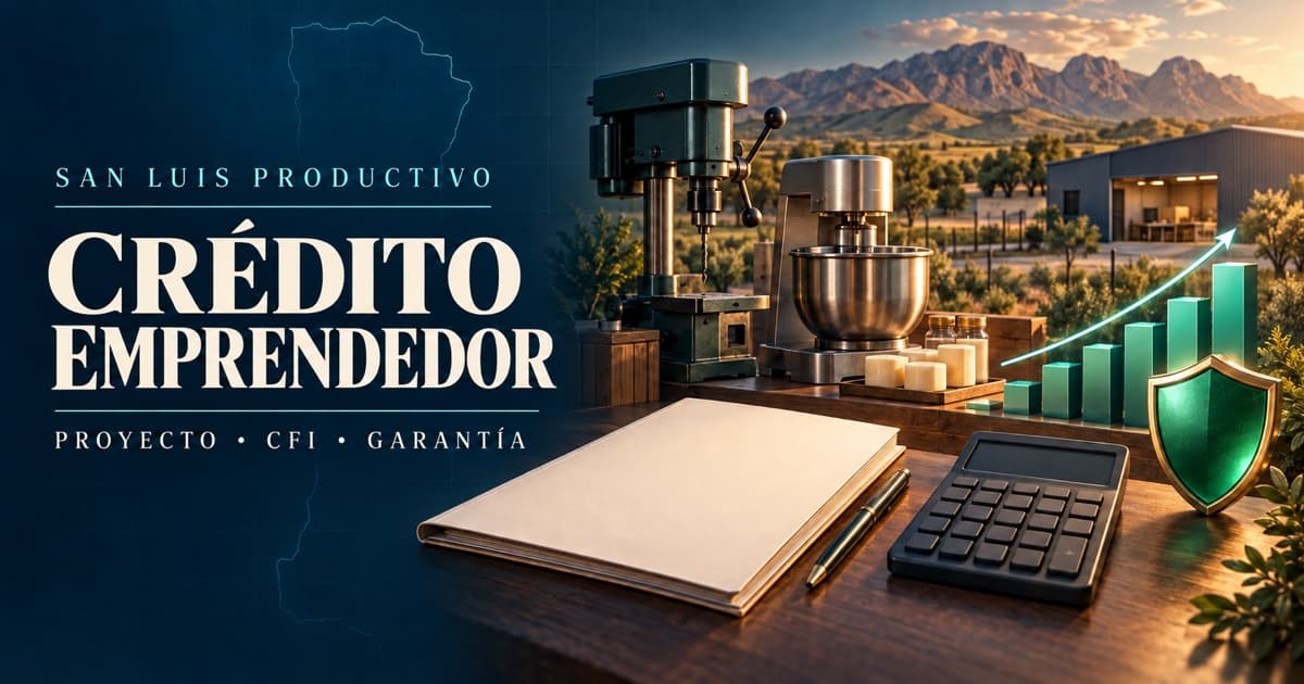 Emprendedora de San Luis revisa proyecto, flujo de fondos, maquinaria y garantía para solicitar crédito