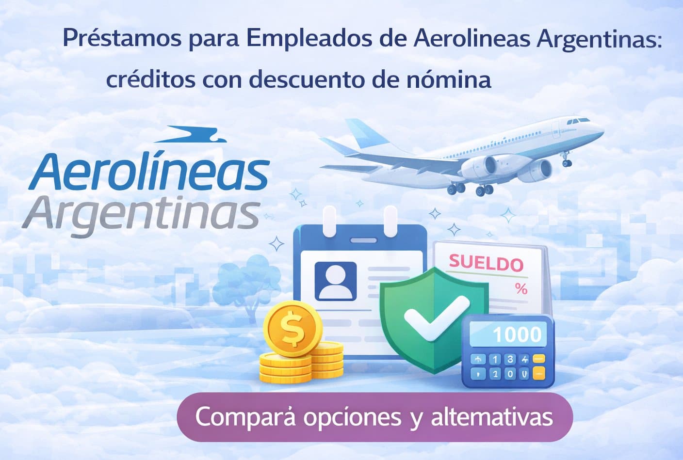Ilustración del artículo: Prestamos para Empleados de Aerolíneas Argentinas