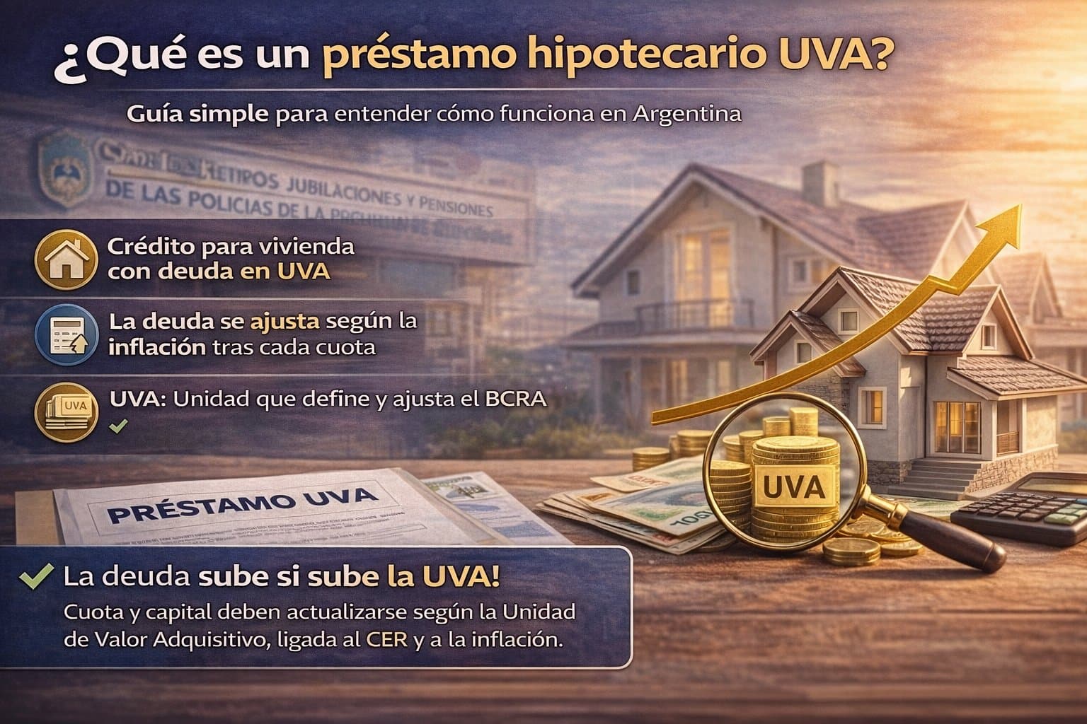 Ilustración del artículo: Qué es un préstamo hipotecario UVA