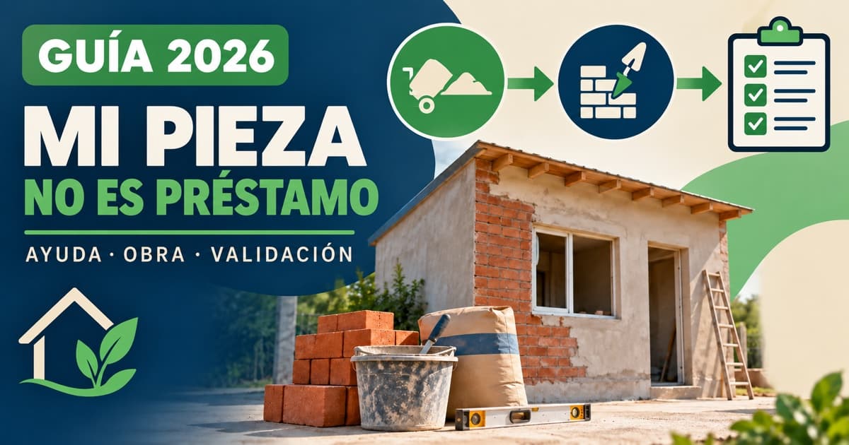 Casa en refacción, ayuda económica y lista de requisitos explican que Mi Pieza no es un préstamo.