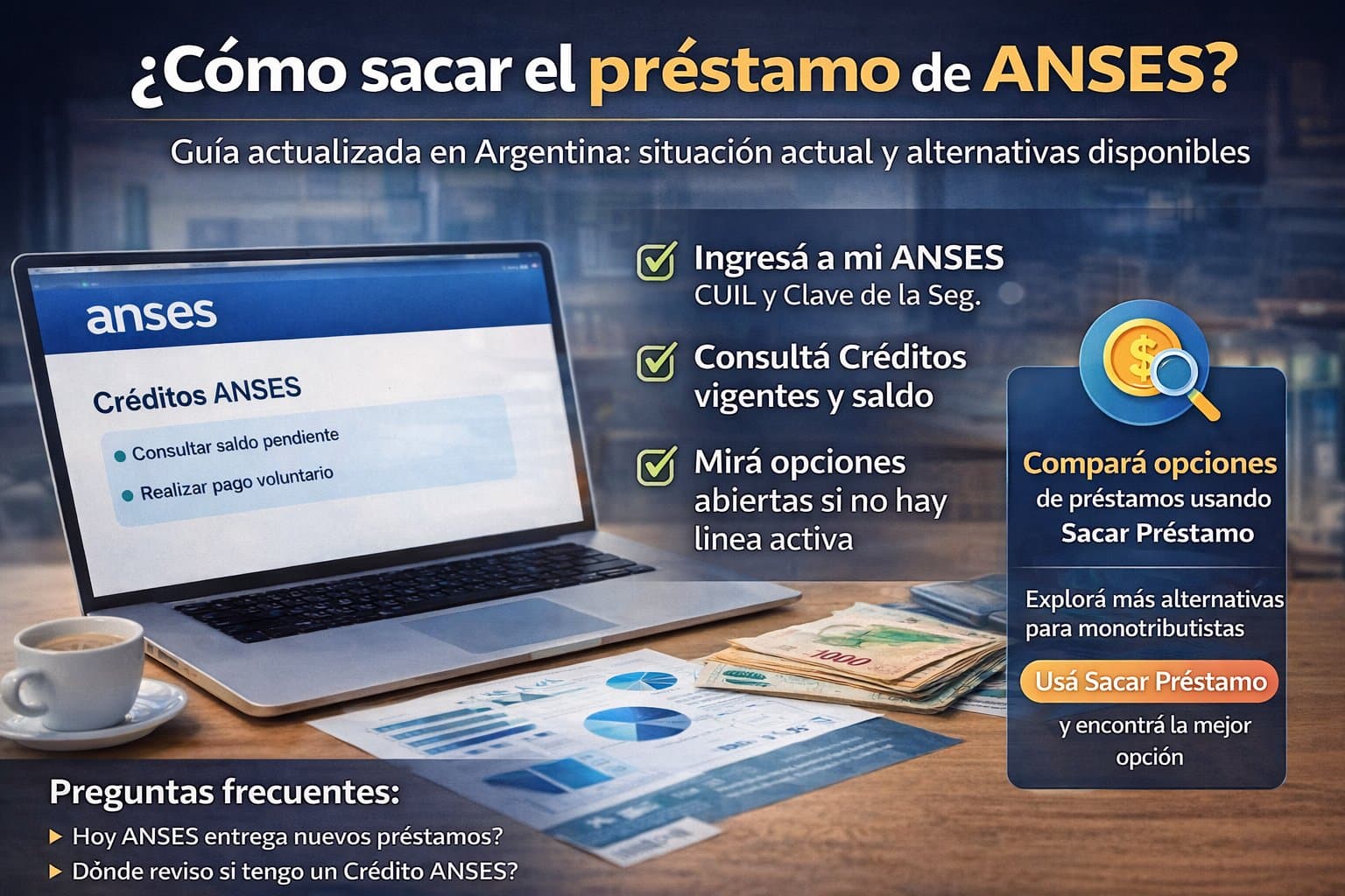 Ilustración del artículo: Cómo sacar el préstamo de ANSES