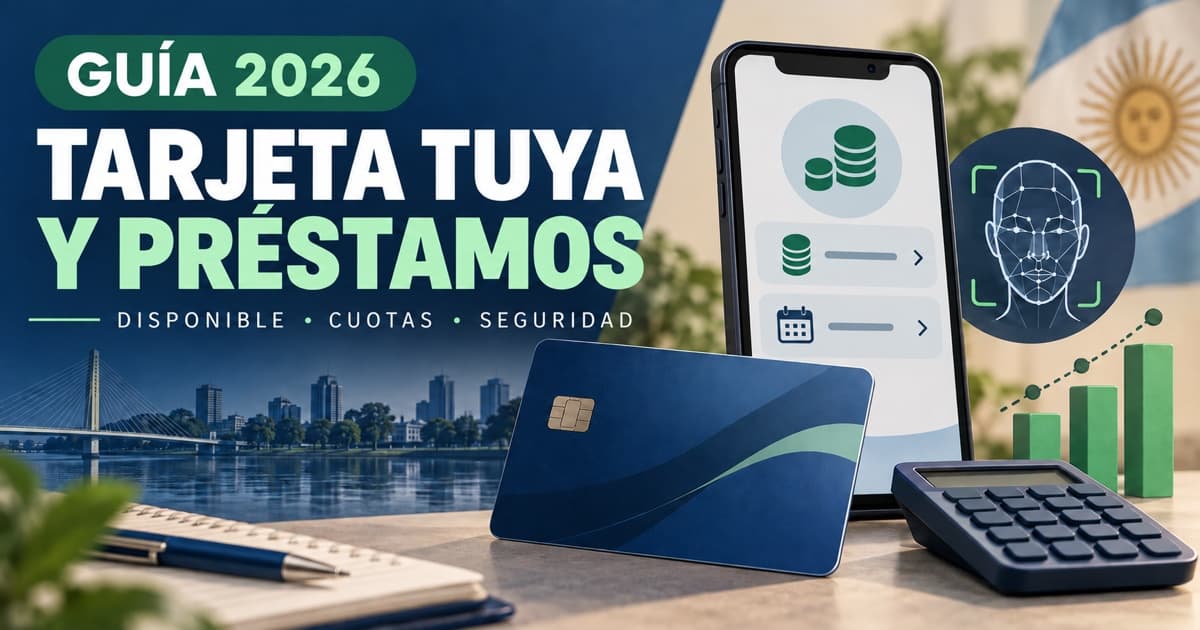 Tarjeta genérica, celular y simulador representan la consulta de préstamos vinculados al NBCH.