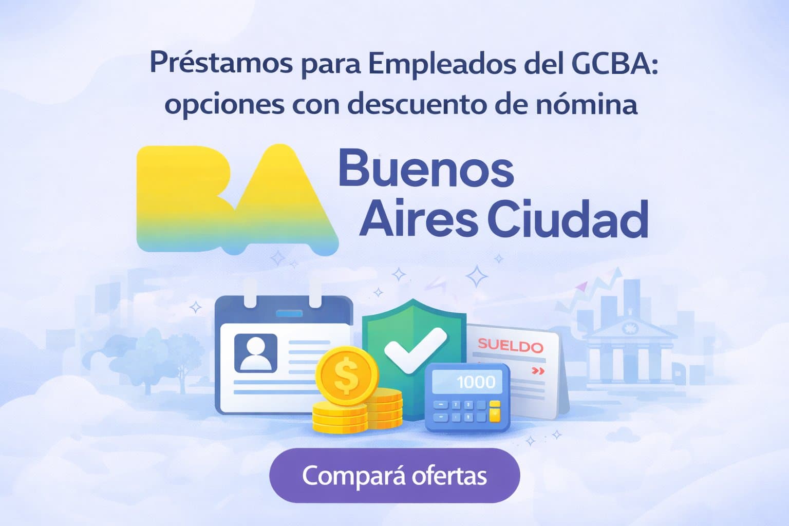 Ilustración del artículo: Préstamos para Empleados del GCBA