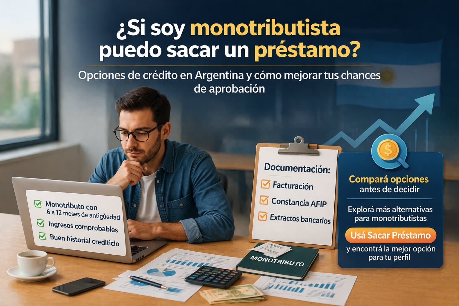 Ilustración del artículo: Si soy monotributista puedo sacar un préstamo