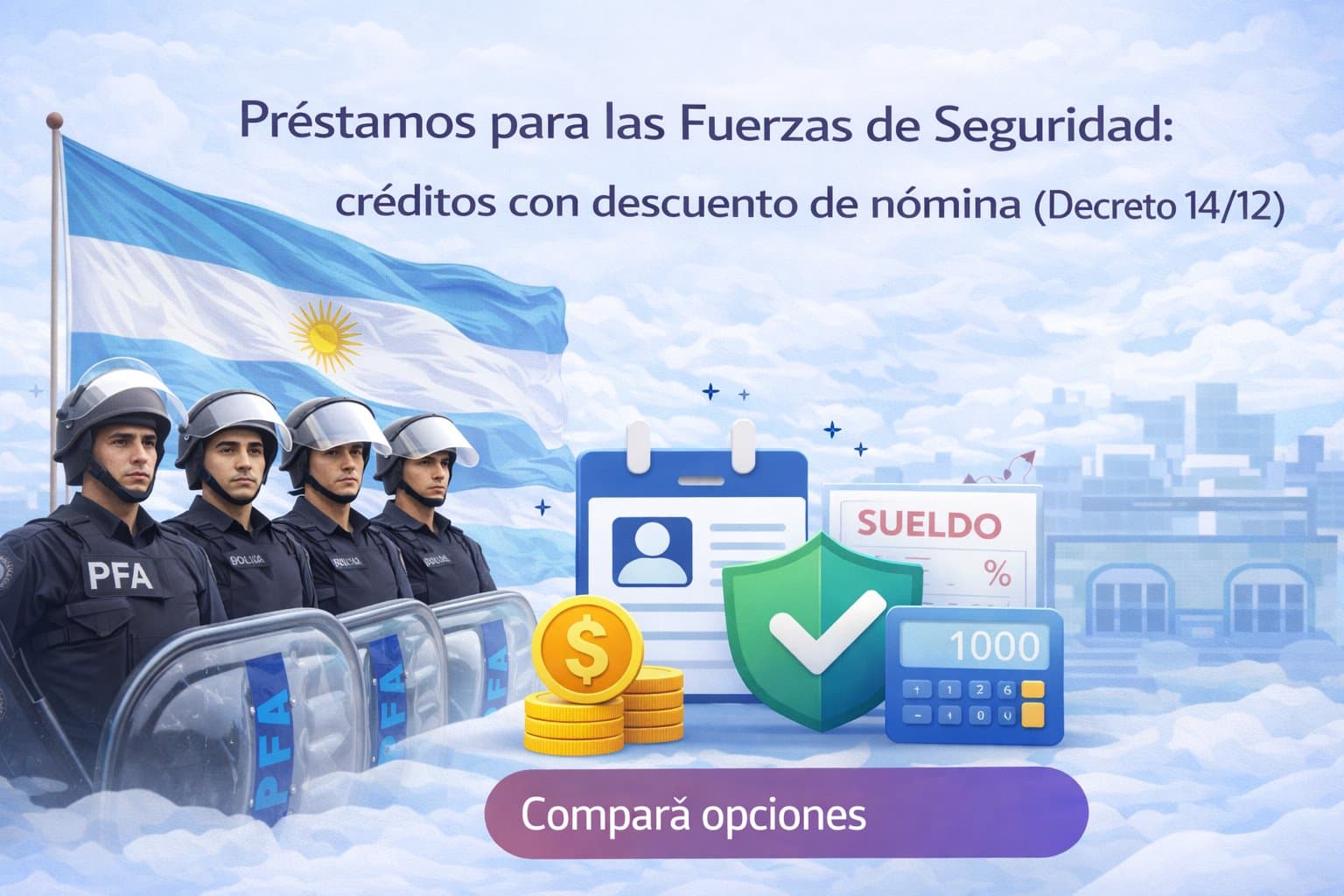 Ilustración del artículo: Préstamos para las Fuerzas de Seguridad