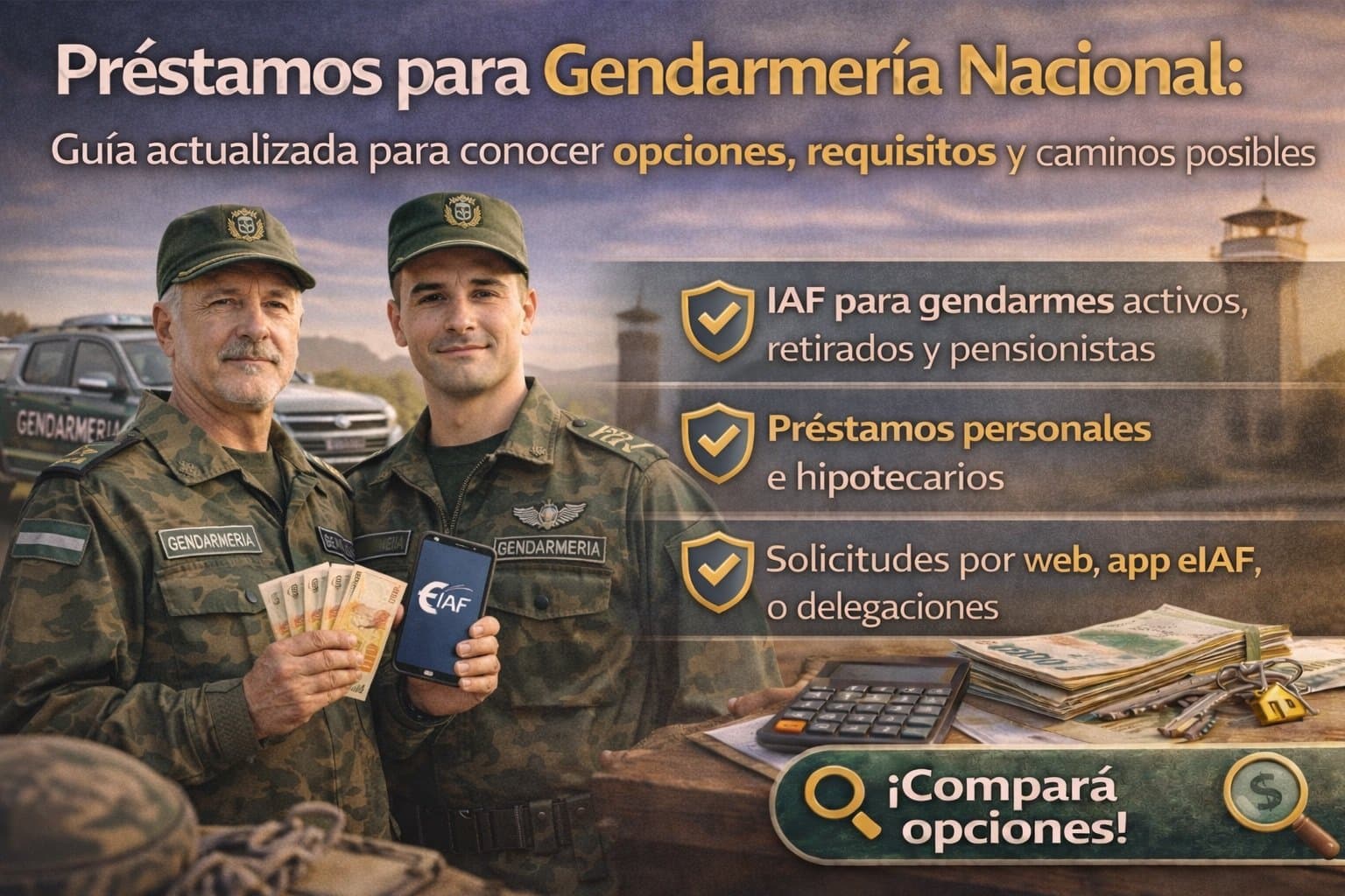 Ilustración del artículo: Préstamos para Gendarmería Nacional