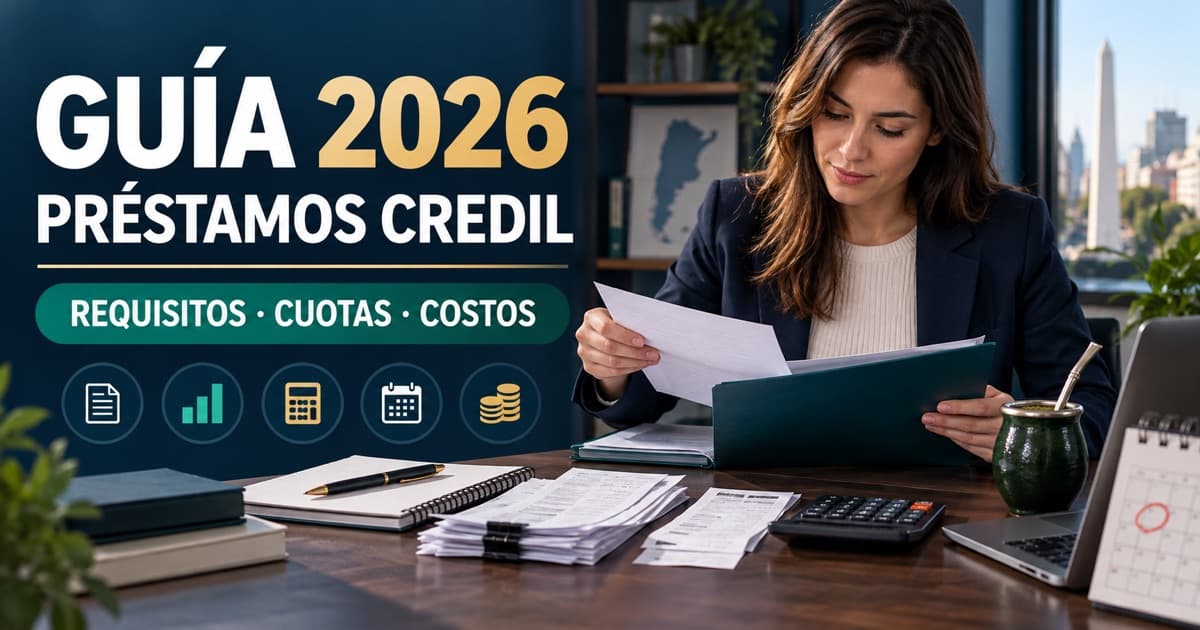 Solicitante organiza DNI simbólico, recibo, comprobantes fiscales, calculadora, calendario y gráfico de cuotas.