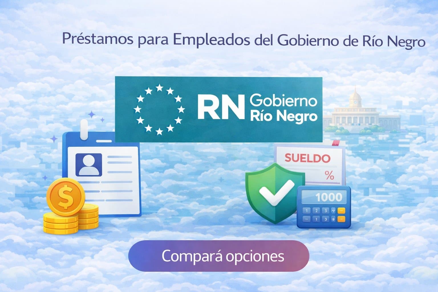 Ilustración del artículo: Préstamos para Empleados del Gobierno de Río Negro