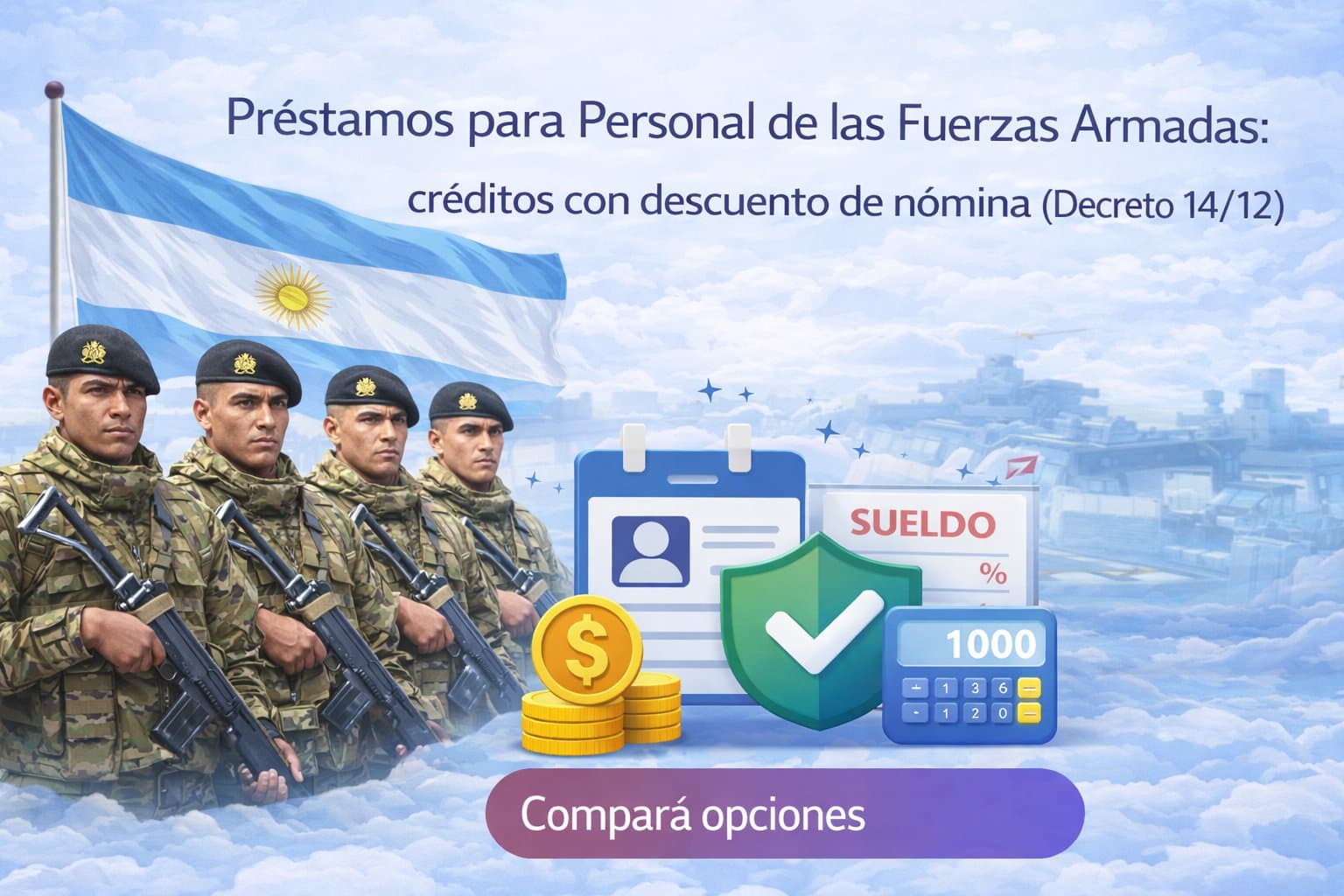 Ilustración del artículo: Préstamos para Personal de las Fuerzas Armadas